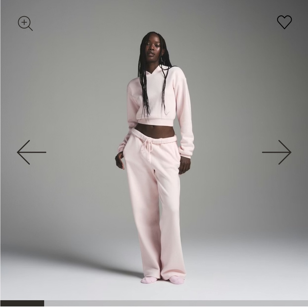 SKIMS Pink Lounge hoodie